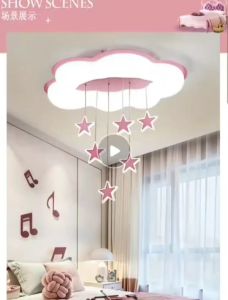 CT169A117 SOTMIA โคมไฟก้อนเมฆ โคมไฟสีชมพู โคมไฟแต่งห้องเด็ก โคมไฟ โคมไฟเพดาน