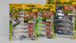 SEAHAWK FLEX-BAIT 20x STRETCHABLE WILDSHOT MINNOW  SOFT BAIT ( 2.5" / 3" )