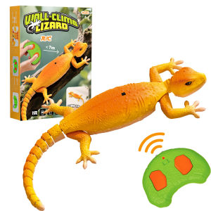 R/C Wall Crawler Gecko Rechargeable Remote Control Robot Kids Toys Climbs up Walls RC Robot Toys for Boys & Girls Ages 6 & Up