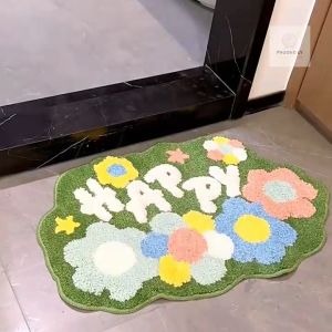 Thảm Lau Chân Chùi Chân Nhà Tắm Cửa Phòng Vệ Sinh CAO CẤP Chống Trơn Trượt - Cây Hoa Lá 3D TCCC20