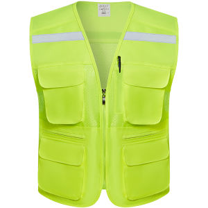 MAM-safety | Reflective Safety Vest Breathable Mesh Multi-Pocket