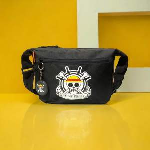 Murazhshop - Tas Selempang Anak Laki Laki Karakter Anime One Piece 2 Muka Slingbag Bolak Balik
