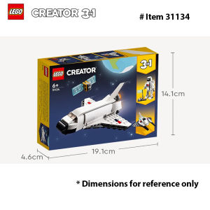 LEGO 31134 Creator 3 in 1 Space Shuttle Building Toy for Kids Creative Gift Idea for Boys and Girls Ages 6 and Up