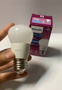 PHILIPS หลอดปิงปอง LED 3W ขั้ว E27 รุ่น My care มีให้เลือกแสงขาว / แสงวอมไวท์