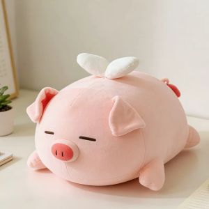 Sleeping Stuffed Pig Pillow