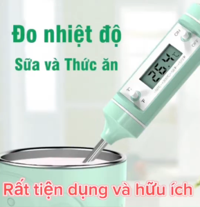 (HoảTốc1h) Nhiệt kế đo nước pha sữa cho bé Misuta MST0758 M0755 - Nhiệt kế đo nước tắm đo chất lỏng chính hãng