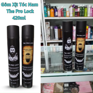 Gôm Xịt Tóc Nam The Pro Lock 420ml giúp giữ nếp tóc lâu dài hương thơm nam tính dễ chịu chính hãng.