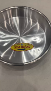 Khay Nhôm - Khay Tròn Nhôm - Xửng Nhôm tròn - mâm bơ nhôm tròn Size 28cm