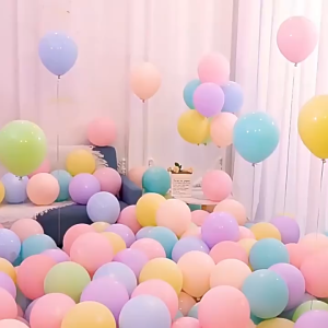 100pcs Latex Balloon 10 Inch Party Balloon Set for Birthday,Christmas,Wedding, New Year Festival Decorative