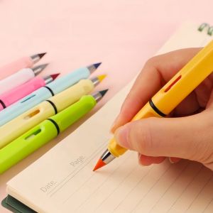 Eternal Pencil Black Technology Pencil unlimited writing erasable no ink pen with eraser HB sketch drawing pencil infinite writing pencil Eternal ink free magic pencil Stationery Supplies