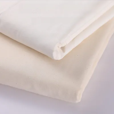 Pure Cotton White Raw Material Fabric Dyed Cotton Polyester Fabric for Clothing Design 3D Pattern Cutting White Embryo Fabric