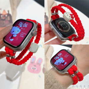 Cartoon Woven Elastic Dual Rope Bracelet for Apple Watch S11 Iwatch Compatible with Applewatch 9 8 7 6 5 Se No Brand Registered Trademark