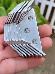 50Sets Stainless Steel Corner Brackets / Furniture Shelf Support Frames / Corner Brace with Screw