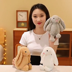 30cm Long Ears Rabbit Plush Animals Toys Bunny Soft Doll Kids Accompany Sleep Toys Birthday Gifts