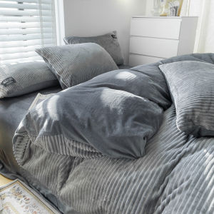 New Winter Coral Fleece Bed Set