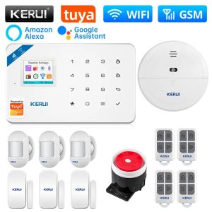 KERUI | Bộ Hệ Thống Báo Động An Ninh Gia Đình KERUI W181 Với Cảm Biến Chuyển Động Hỗ Trợ WiFi 2G GSM Điều Khiển Từ Xa Bằng Ứng Dụng Thông Minh Alexa Tuya Còi Báo Động 99 Vùng