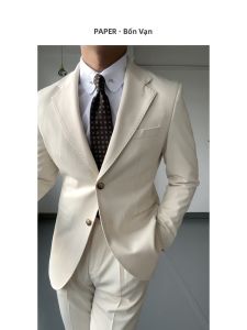 Elegant Groom Wedding Suit Single-Breasted Business Casual Slim Fit