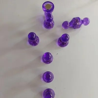 (10c) Nam Châm Ghim Trong Suốt Đa Sắc (Clear Pushpin Magnets) Nam Châm Nút Trang Trí Cao Cấp