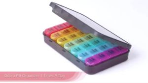 Weekly Pill Organizer Daily Pill Box 7 Day Large Travel Case with 21 Compartment to Hold Medicine Vitamin and Supplement