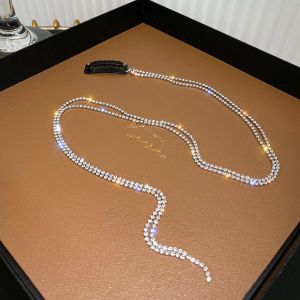 Korean Braided Headband Vintage Hyperbole Geometric Crystal Chain Hairpins Headclips Long Tassel Hair Chain Star Bling 韩式编织发夹发带 长流苏发链 时尚潮流个性发辫