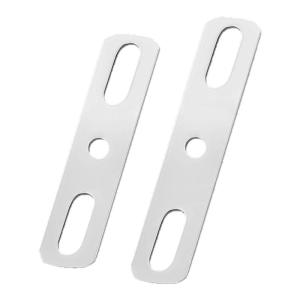 Thickened Flat Washer Blocking Plate Double Hole Metal Steel Sheet Iron Sheet Straight Sheet Bolt Accessories Stainless Steel 304