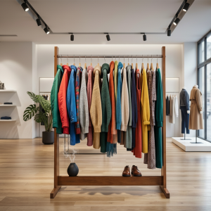 Retro Style Garment Display Rack