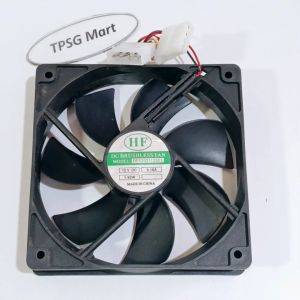 Quạt 12Cm dày 2.5Cm / Điện áp DC 12V (Màu Đen - Fan Case)