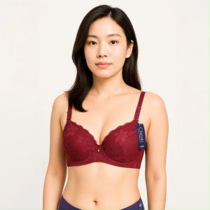 เสื้อชั้นในยกทรงลายลูกไม้ เก็บเนื้อด้านข้างยี่ห้อ Classic งานไทยคุณภาพเยี่ยม เก็บทรงสวย คุ้มเกินราคา