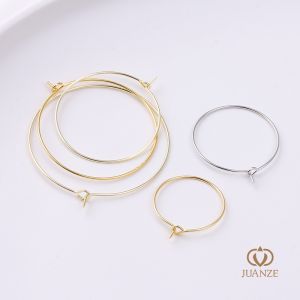 อบสด JUANZE DIY ทองแดงสีทองต่างหู Hook อุปกรณ์เสริมสําหรับเครื่องประดับทําด้วยมือ Crafting