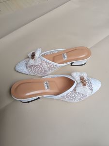 Sepatu anak perempuan model selop bapau terbaru 2024 / Sandal pesta model tali hak 3cm