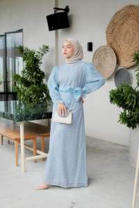 MANOLIA BROKAT DRESS ORGANZA MEWAH