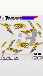 STRIPPING STICKER VARIASI MOTOR HONDA CB-150R V3 | DESAIN KEKINIAN CBV 25 BARONG