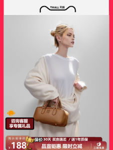 กระเป๋าทรงหมอน ITFamily กระเป๋าสะพายข้างแบบสะพายไหล่ข้างเดียวสำหรับผู้หญิง กระเป๋าทรงกระบอกแบบมีซิปปิด สไตล์อังกฤษ