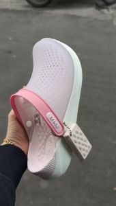 Giày dép crocs(Chính hãng)SỤC NHỰA CROSS LITERIDE ĐỔI MÀU DÀNH CHO NỮ MÀU HỒNG NHẠT
