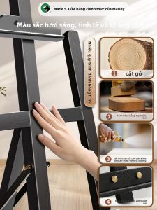 Marie’s | Artistic Display and Drawing Easel for Sketching Digital Oil Painting Decoration Solid Beech Wood Black and Walnut Color