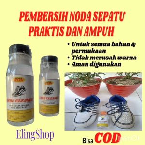 Pembersih Sepatu Putih Tanpa Air Shoes Cleaner - SUPERKLIN 100mL, Bahan Alami Non Deterjen, Cocok untuk Semua Warna Sepatu - Membersihkan Kotoran dan Noda