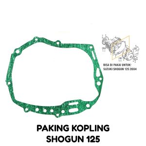 Paking Kopling Shogun 125 - Packing Gasket Block Blok Bak Samping Kopleng Kupling Crankcase Rengkes Kanan Suzuki Shogun 125 Lama