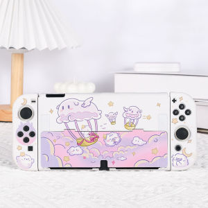 Pawsworld chuyển đổi bảo vệ trường hợp đối với bộ chuyển đổi Nintendo/OLED/Lite giao diện điều khiển joy-con Nắp chỗ đặt ngón cái bụi Che chống trầy xước phụ kiện chơi game