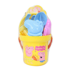 Peppa Pig Beach Playset Kids Playing House Emulation Bucket Shovel Sieve Watering Cans Simulated Toys Play With Sand Tool Gifts