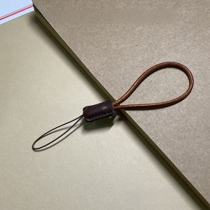 Leather Lanyard for Mobile Phone Female Style Mini Rope Anti-Loss Camera Wristband Durable USB Flash Drive Carabiner