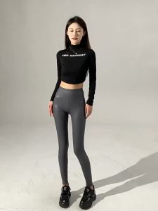 BIVIGAOS Quần Legging Da PU Cao Cấp Cho Nữ Nâng Hông Bó Sát Dài Đến Mắt Cá Chân Thường Ngày Giả Da Ấm Áp Quần Legging