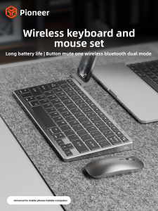 EWEADN | Wireless Bluetooth Rechargeable Portable Ultra-thin Keyboard Mouse Set