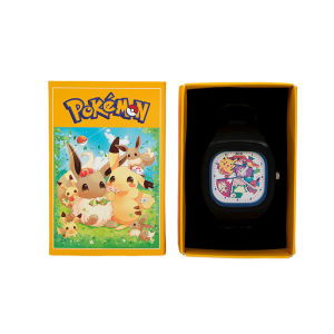 Takara Tomy | Pocket Monster Watch Anime Pikachu Cartoon Childrens Quality Cute Square Watch Gift Box Series Childrens Gifts