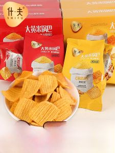 Shuf Big Yellow Rice Cracker Snacks Popular Online Leisure Packaging Small Treats New 2025 Potato Chips from Heilongjiang