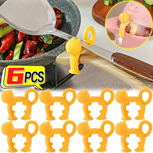 Kitchen Spoon Holders Shovel Spatula Rack Shelf Organizer Silicone Non-slip Anti-Scald Holder Steam Releaser Cooking Utensils