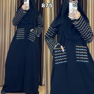 [ABAYA ORI] ABAYA DUBAI TURKEY 875 GAMIS ARAB SAUDI INDIA MAXI DRESS TREND KEKINIAN GAMIS BORDIR FASHION WANITA MURAH MUSLIMAH /TERBARU / COUPLE / GAMIS LEBARAN / TERLARIS / ABAYA UMROH BEST SELLER BISA BAYAR DI TEMPAT/COD