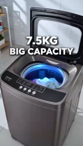 Tixx 6.5kg /7.5kg Top Load Washing Machine Diamond Drum Anti-Rust Blue Light Sterilization Perfect for Homes & Dorms