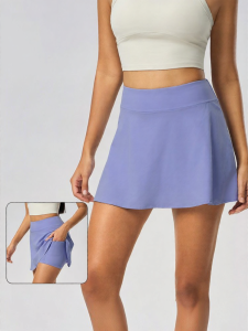 Anti-see-through Slimming High Waist Big Pockets Sporty Mini Dress