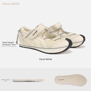 JNXS | Mary Jane Style Retro Color Blocking Elevating Outdoor Sports Shoes