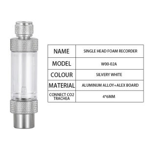 ZRDR | Aquarium CO2 Bubble Gauge Generator Pressure Reducing Valve Accessories Bubble Gauge Fish Tank Aluminum Alloy CO2 Bubble Gauge